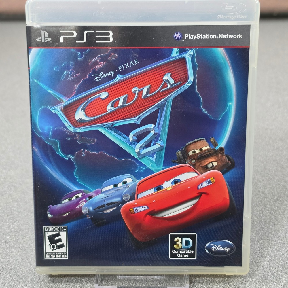 Disney Pixar Cars 2 Video Game PS3 Excellent 3D Compatible CIB